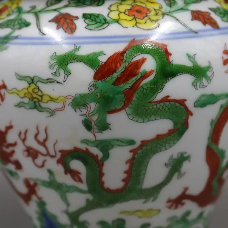 Античный Фарфор Jingdezhen синий и белый общий бак банки для чая банки для хранения