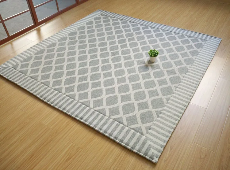 Japanese Floor Mattress Large 2 Size 180/240cm Kotatsu Futon Mat Portable Tatami Pad Fashion Flower Bedroom Grey Rug Designer