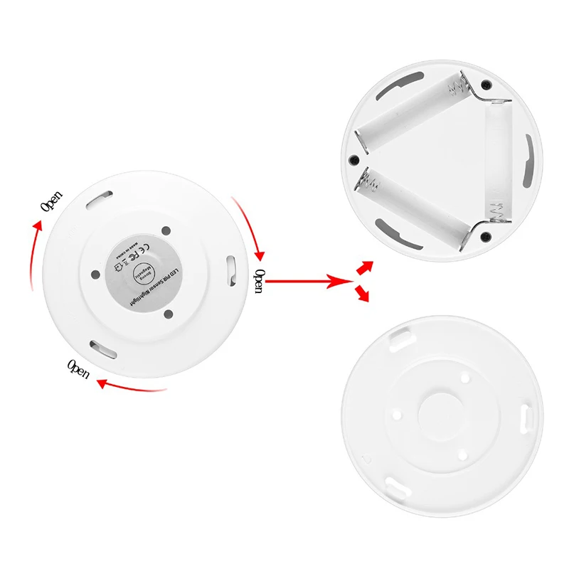 Luzes da Noite night light auto on/off bateria Feature : Magnetic Motion Sensor Led Light