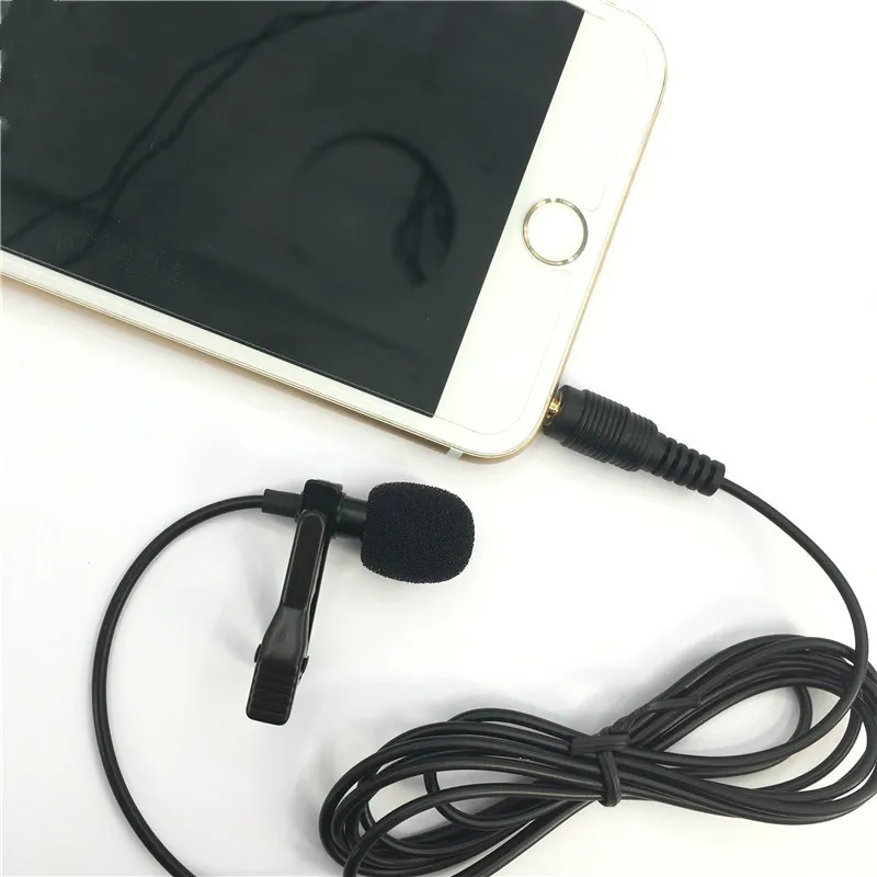 

Universal Portable 3.5mm Mini Headset Microphone Lapel Lavalier Clip Microphone for Lecture Teaching Conference Guide Studio Mic