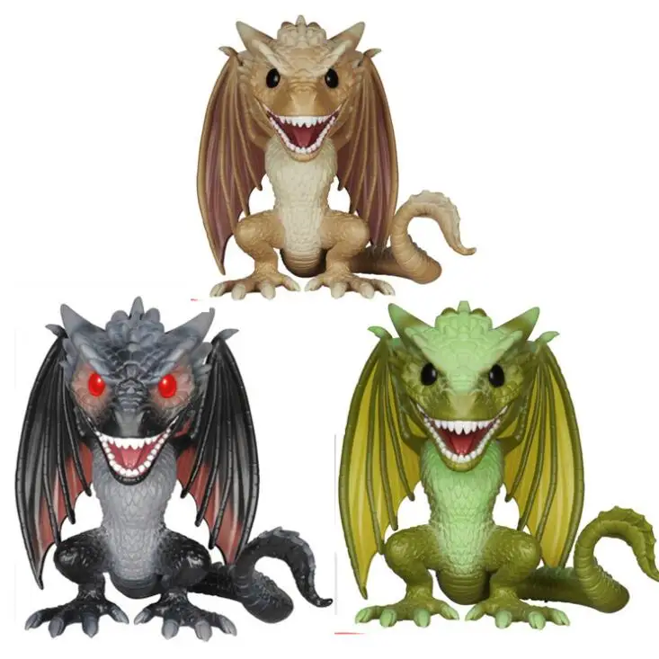 FUNKO POP аниме Игра престолов Коллекция Модель игрушки дрогон VISERION RHAEGAL JON SNOW