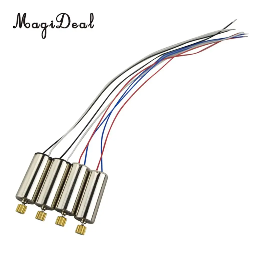 MagiDeal High Quality 2Pcs Metal CW CCW Copper Teeth Motor for Hubsan H502E H502S H50 X4 Drone Quadcopter Remote Control Parts 