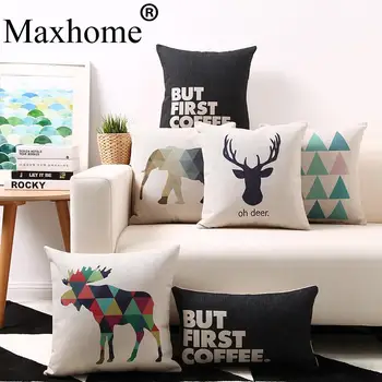 

Nordic Simple Cotton Linen Pillowcase Sofa Throw Pillows Cushion Decorative Pillow Home Decor Luxury Sofa Cusions 45*45