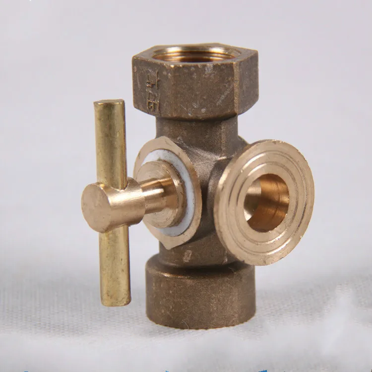 DN15 3-сторонний выход конический вентиль из латуни