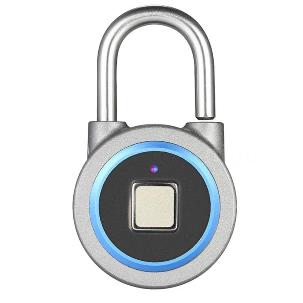 

Fingerprint Recognition Bluetooth Lock APP Padlock 15 Groups Fingerprints Waterproof Door Lock Door Opener for IOS/Android
