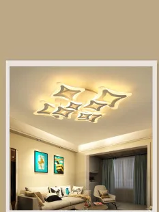 Remote control Surface Mounted Modern Led Ceiling Lights lamparas de techo Rectangle acrylic led Ceiling lights lamp fixtures