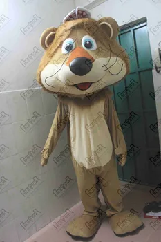 

smile lion mascot costumes quality lion animal mascot costumes