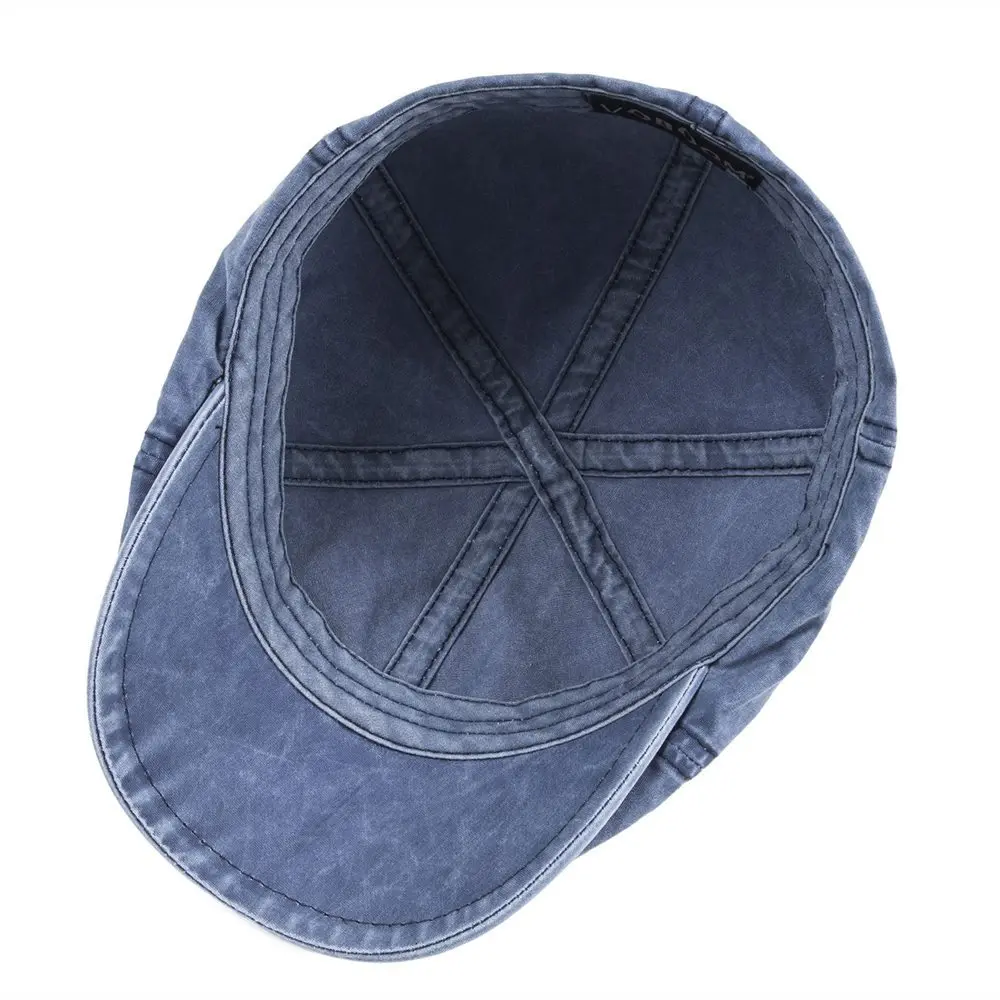 Voboom темно-синяя хлопковая кепка на плоской подошве для мужчин и женщин кепка газетчика 6 панель шляпа в стиле Гэтсби для мальчика шляпы такби драйвер Boina 157