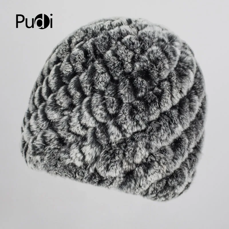 

Pudi HF707 2017 The new Hat women's rabbit hair fur hats and comfortable warm has a variety of color optional