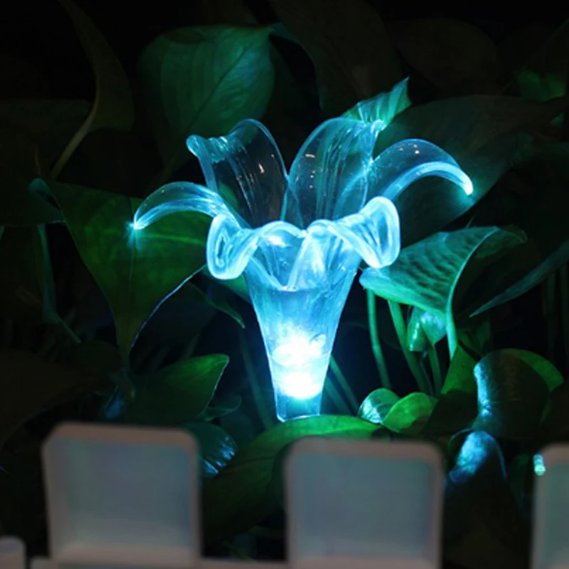 Color-Changing LED Garden Solar Light Outdoor Waterproof  MushroomLily Solar LED for Garden Decoration Path Lawn Solar Lamp  (10)