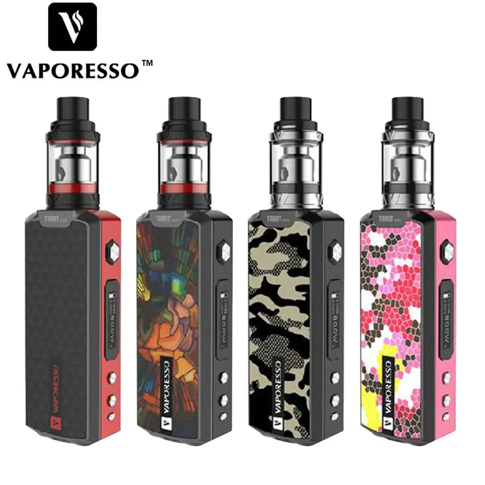 

Vaporesso Tarot Mini Kit 80W Box Tarot Mini Mod with 2ml VECO Tank Clapton 0.4 coil & Extra Ceramic 0.5 coil 2017 New Original
