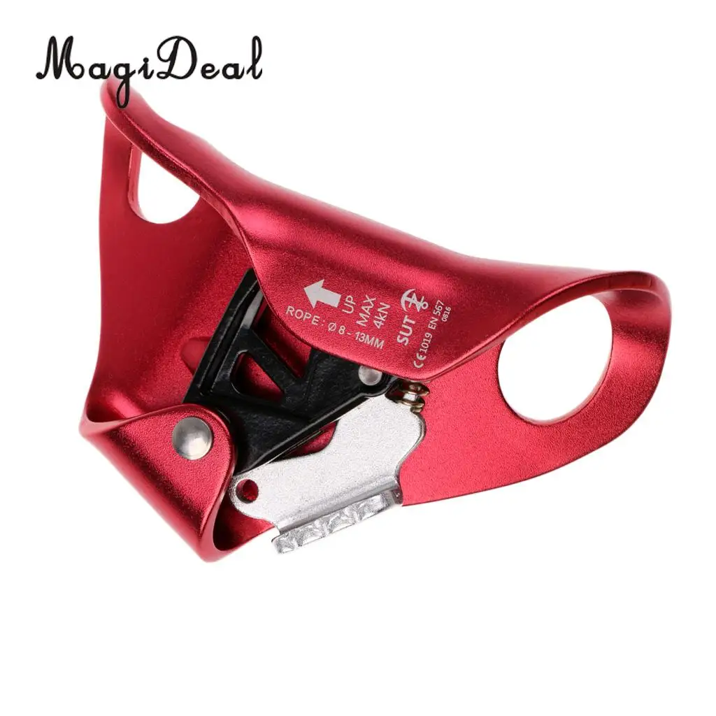 4KN / 880lb Outdoor Climbing Chest Ascender for 8-13mm Rope Compact Lightweight Climbing Caving Fall Protection Accessories