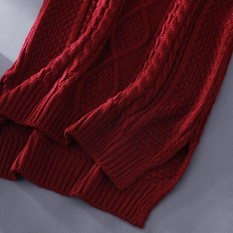Женский пуловер средней длины, сплошной цвет, витая пряжа, жилет, без рукавов, свитер r6218