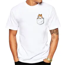 Creative Dog Design Men T Shirt Pug Printed T-shirt Short Sleeve Casual French Bulldog Tops cat