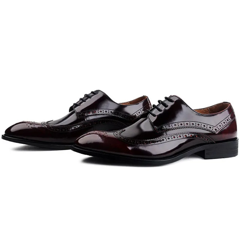 Formais Black Noiva Sapatos Homens Vestido Até Top wine Negócios Rendas Designer Red Couro Pointe Britânico De Esculpidas Brogues Estilo Respirável 8pWPq4qT