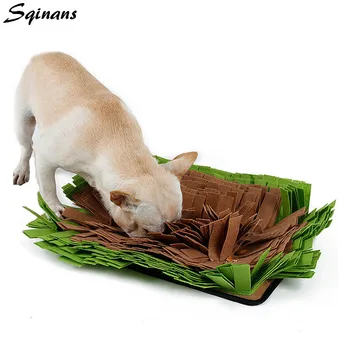 

Sqinans Dog Snuffle Mat Free Combination Smell Training Puppy Cat Mats 44x32cm Stress Release Training Dog Toys Pet Blankets
