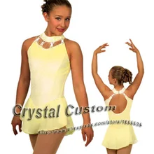 Лидер продаж платье для катания на коньках для девочек из спандекса изящное Новое Брендовое платье для соревнования в фигурном катании по индивидуальному заказу DR2651