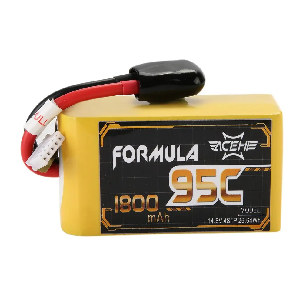 

ACEHE 14.8V 1800mAh 95C Battery High Discharge Lipo Battery for XT60 FPV Racing Series Overcharge Short-circuit Protection