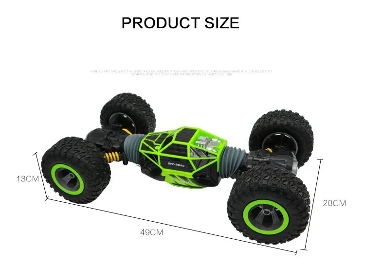 Игрушечная машинка Bigfoot elctric RC 2168 2,4 г 1:10 49 см 20 км/ч 4WD Двусторонняя деформация высокая скорость вездеход переворачивается трюк RC автомобиль