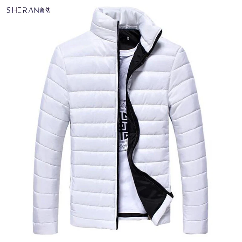 

2016 Autumn Winter Jacket Men Wadded Coat Mens Slim Fashion Outerdoor Wear Casual Clothing Male Outwear M-XXXL Large size