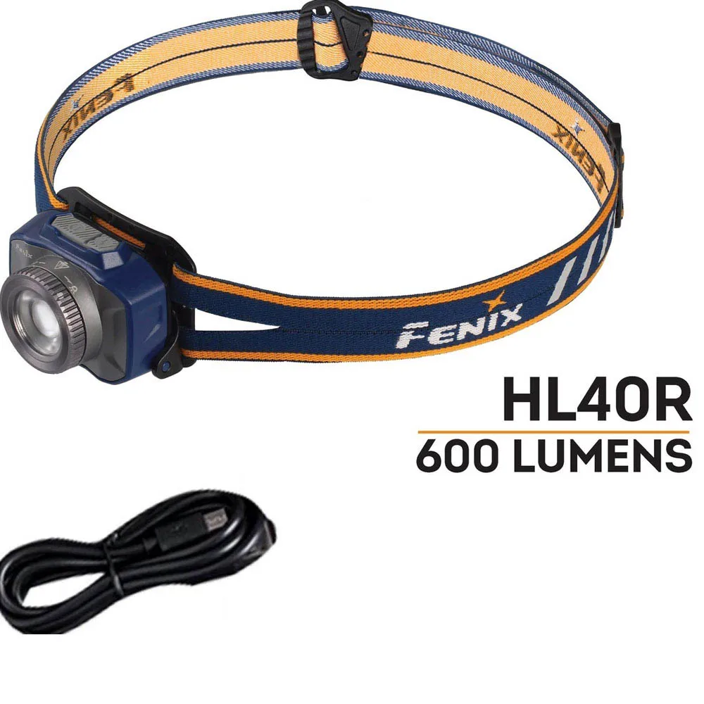 Fenix HL40R USB Перезаряжаемый 600 люмен масштабируемый регулируемый луч расстояние CREE