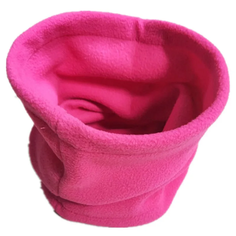 1 шт. 3в1 зимний унисекс женский мужской спортивный термо Флисовый Шарф снуд для шеи теплая маска для лица шапки бини - Цвет: rose red