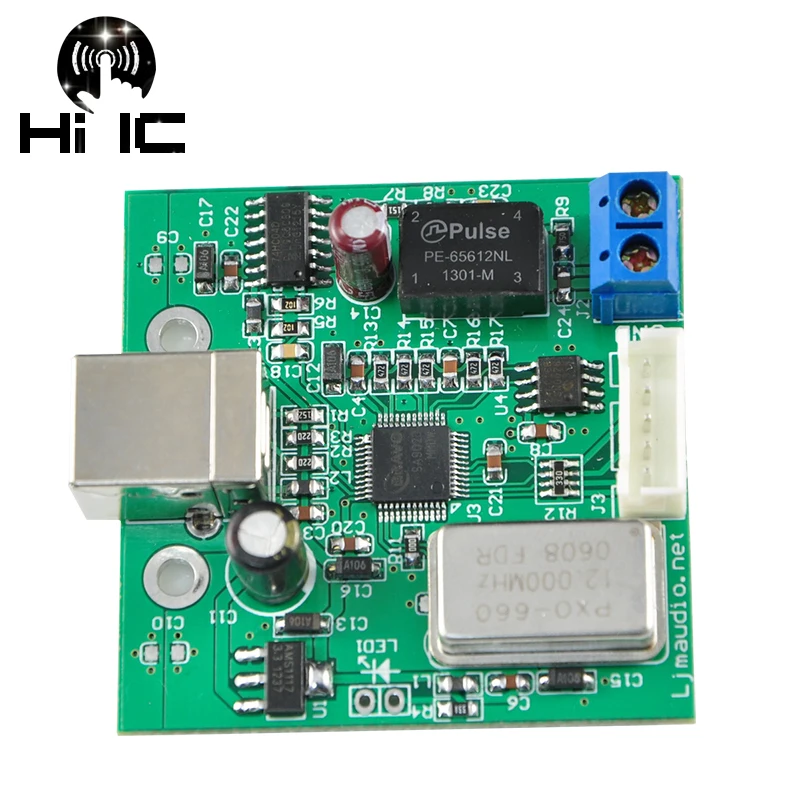 USB для SPDIF коаксиальный I2S процессор закончил доска TE7022 чип поддерживает 24Bit 96 К