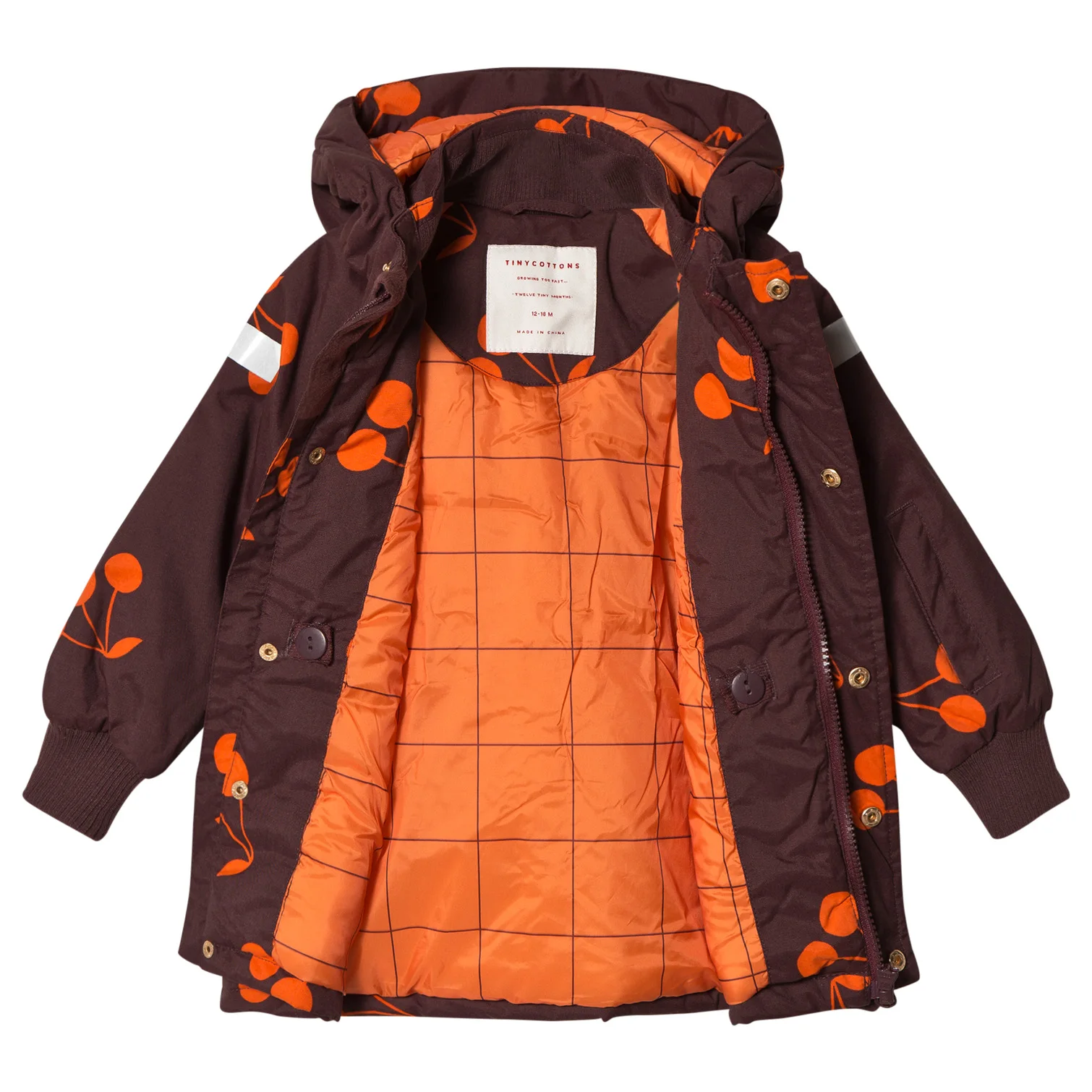 INS/популярные детские куртки, пальто Одежда для маленьких мальчиков, одежда для маленьких девочек детский комбинезон с вишнями, одежда для мальчиков Одежда для девочек зимняя водонепроницаемая одежда