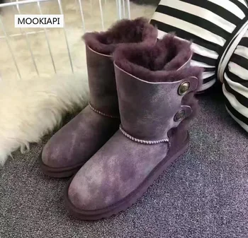 

In 2019, Europe's latest high-quality women's snow boots, real sheepskin, natural wool, women's shoes, free delivery