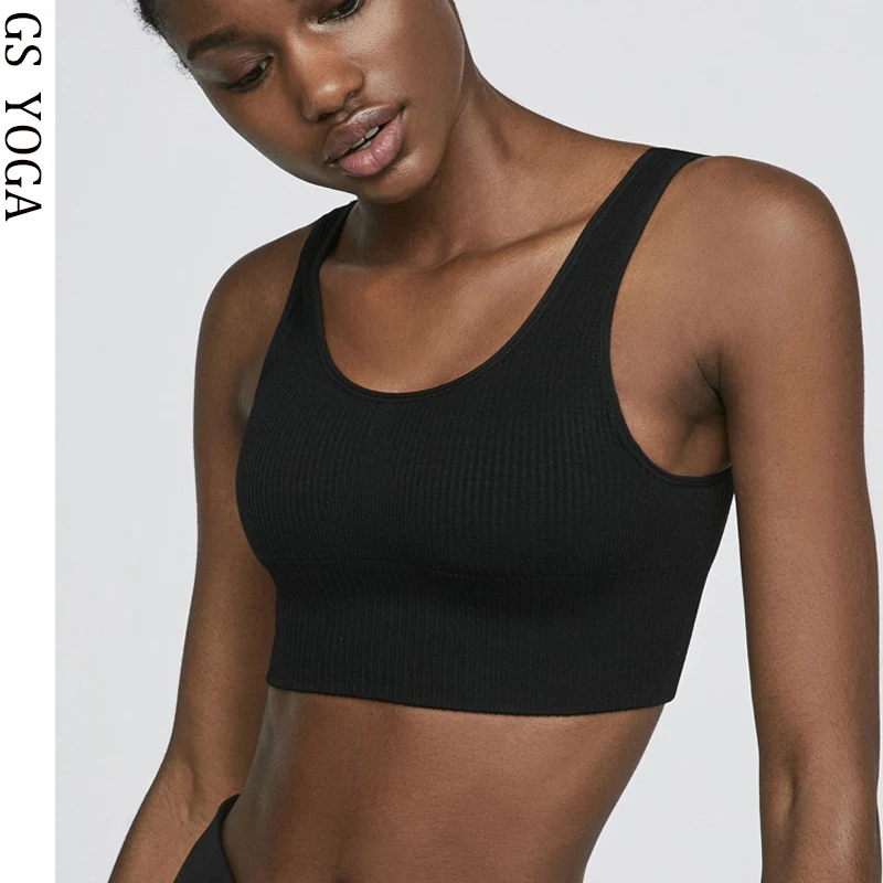 womens black sports bra