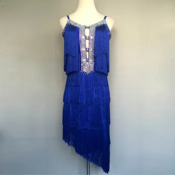 

New style latin dance costume sexy stones tassel latin dance dress for women latin dance competition dresses A65 S-4XL