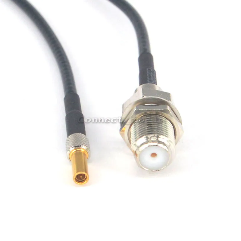 

100 Pieces ship by DHL RF Coax Adapter F Female to CRC9 Male Straight Plug Connector Pigtail Extension Cable RG174 Cable 20cm