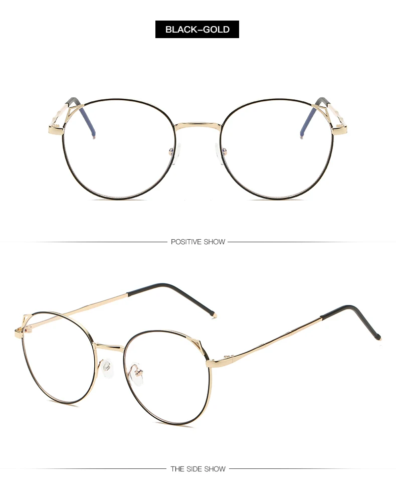 Lunettes de mode femelle ovale en metal cadder femmes de lunettes прозрачные lunettes Lunettes Hommes