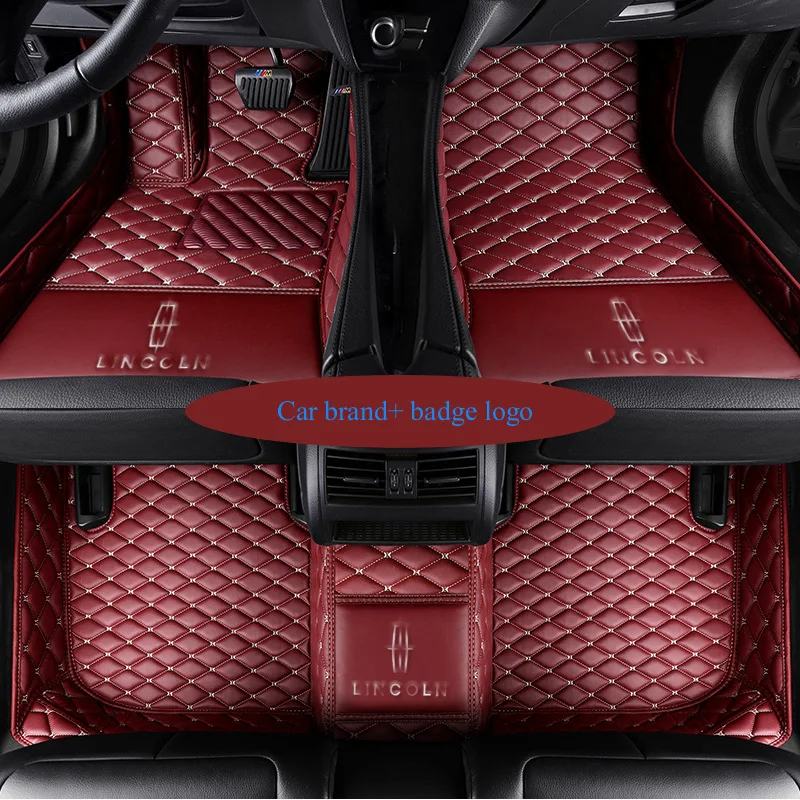 

Custom fit car floor mats for Lincoln logo badge MKT MKX MKC 3D car styling heavy duty all weather rugs carpet floor liner
