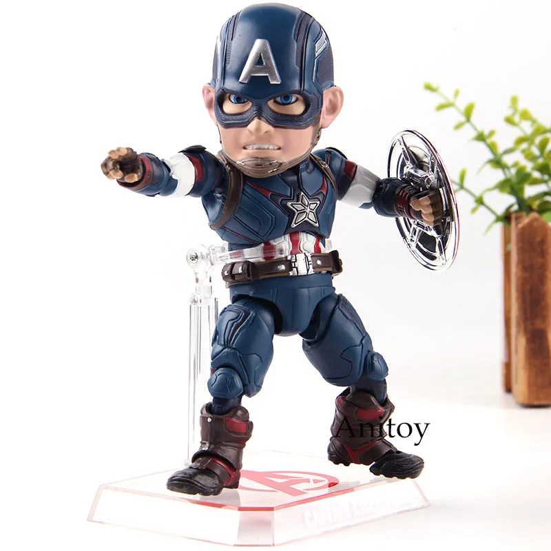 

Avengers Age of Ultron Marvel Legends Captain America Action Figure Beast Kingdom Egg Attack Action EAA-011 6 Inch PVC Toys