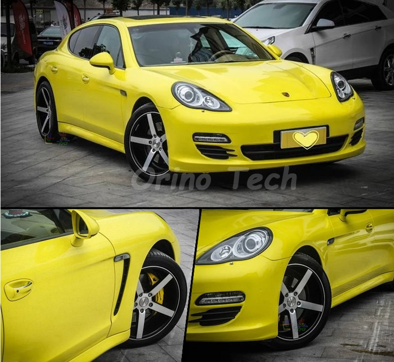 Lemon yellow Glossy Vinyl Film-3