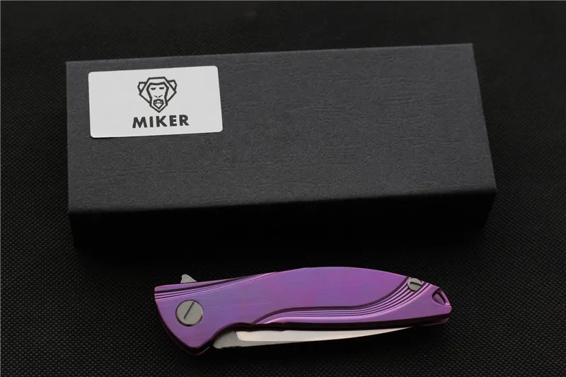 Складной кухонный нож MIKER неоновый керамический D2 титановый плавник для фруктов