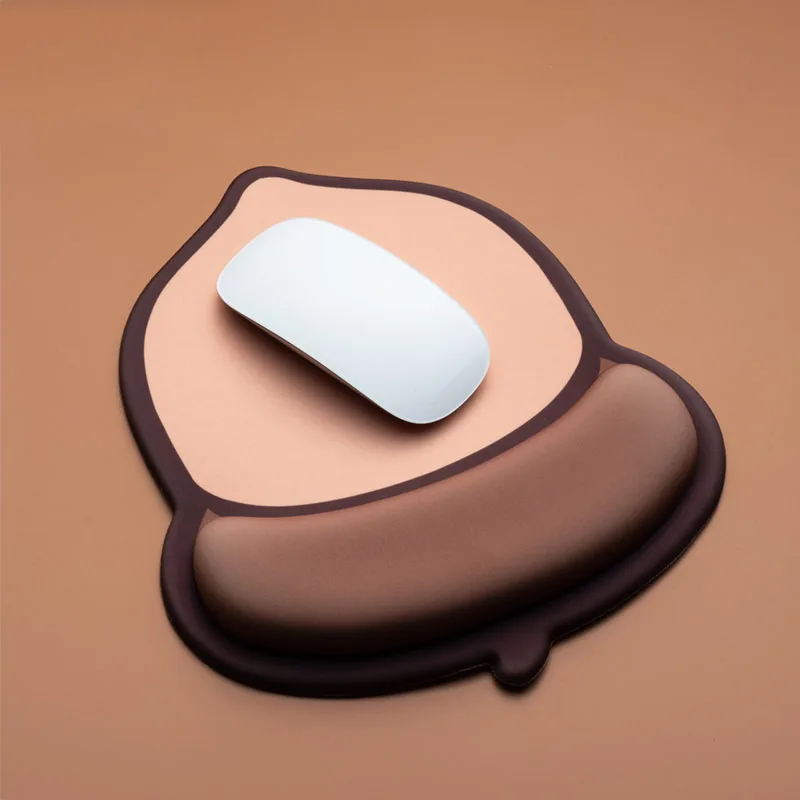 

Ergonomic 3D Mouse Pad Cute Nut Anime Soft Silicon Gel Gaming Mousepad with Wrist Support Mouse Mat Creative