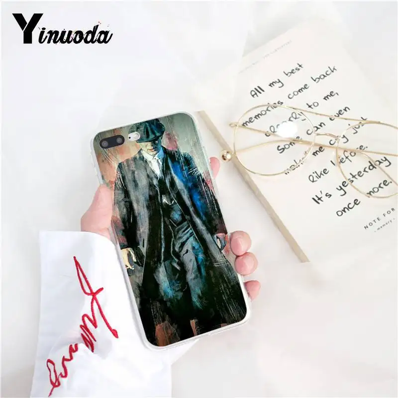 Yinuoda острые козырьки Coque PEAKY blinds шаблон мягкий чехол для телефона для iPhone 8 7 6 6S Plus X XS MAX 5 5S SE XR 11 11pro 11promax