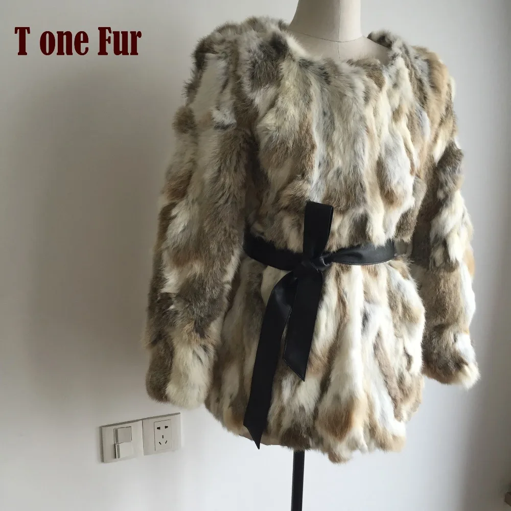 

2019 New Arrival Women Fashion Real Rabbit Fur Coat 100% Natural multi colors Rabbit Fur Jacket KAH125