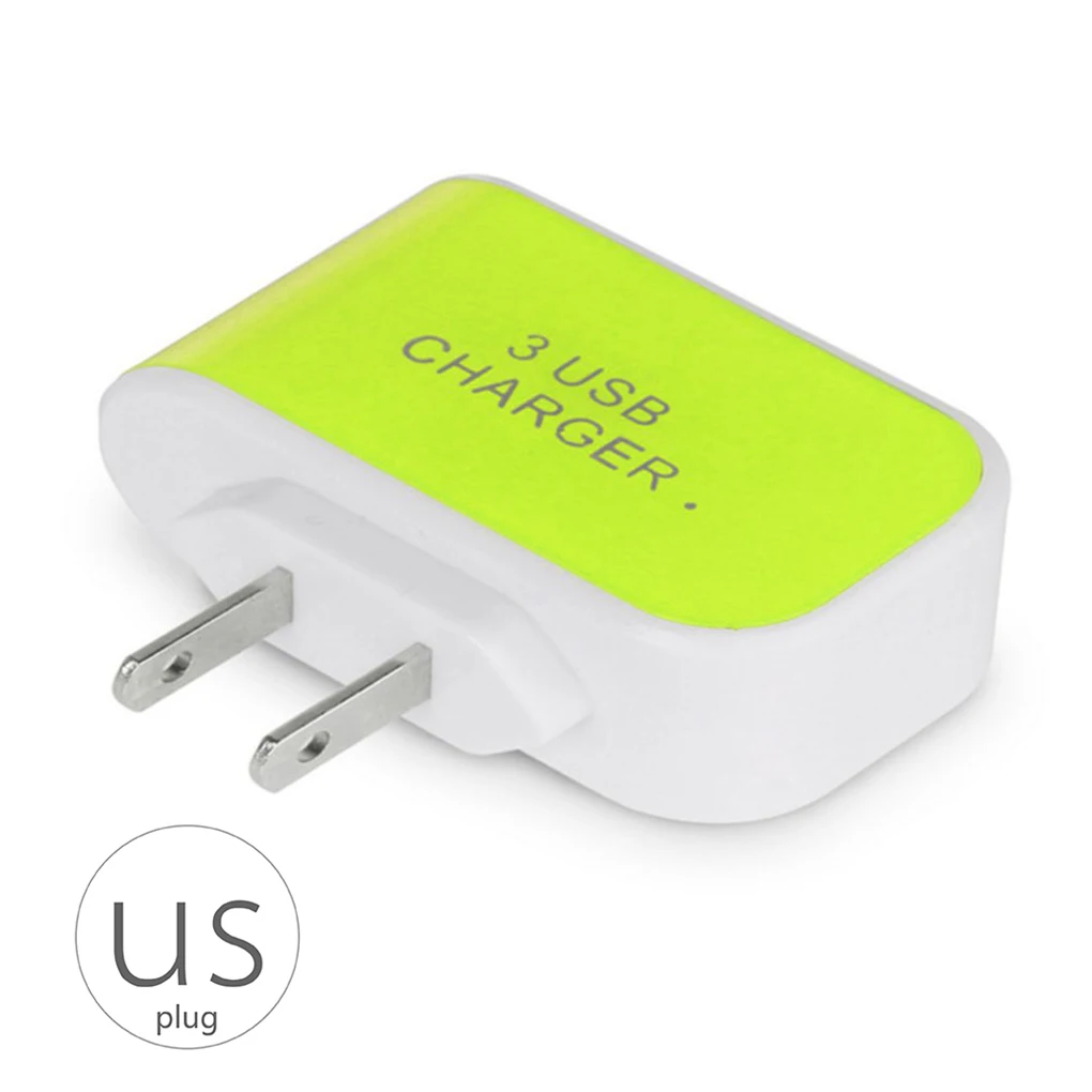 3 порта USB зарядное устройство для мобильного телефона вилка Европа/США зарядное устройство для путешествий настенное зарядное устройство адаптер для iPhone для Xiaomi для samsung зарядное устройство для телефона