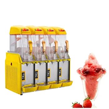 

Four-cylinder snow melting machine large capacity cold drink machine snow mud machine Smoothie machine