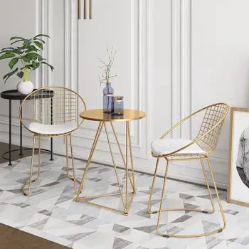 

Iron chair household balcony small tables and chairs