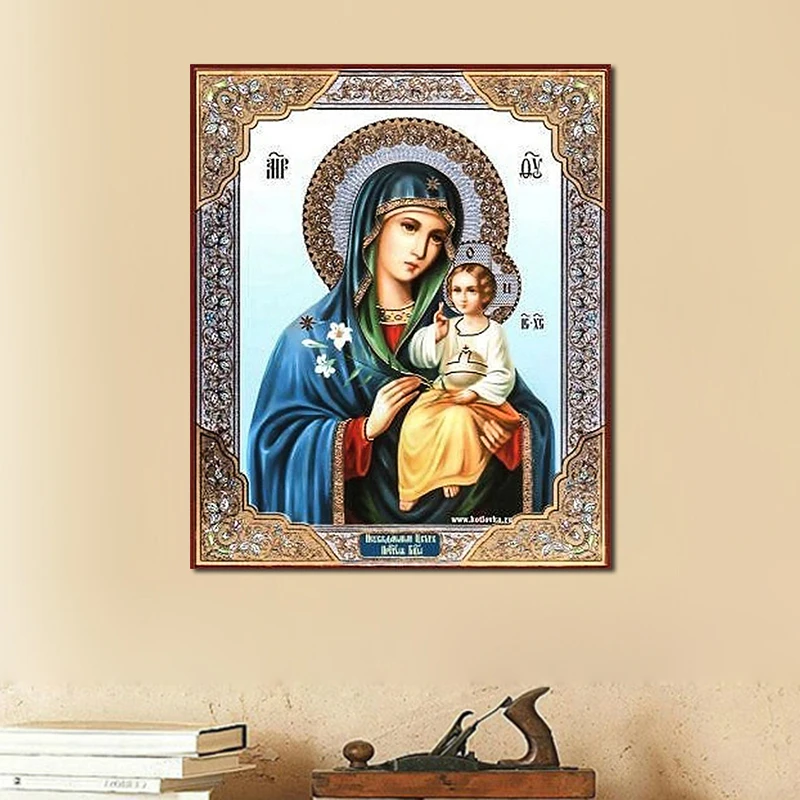 Круглая/квадратная Алмазная вышивка 5D Diy картина для матери и ребенка