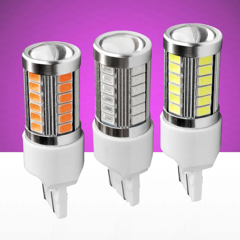 T20 7443 W21/5W 33 SMD 5630 5730 LED Автомобильные стоп сигналы 21/5w дневные ходовые огни лампы