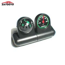 Автомобильные украшения компас термометр для автомобильные приборные панели с двухсторонним клеем 2 в 1 направляющий шар аксессуары для интерьера