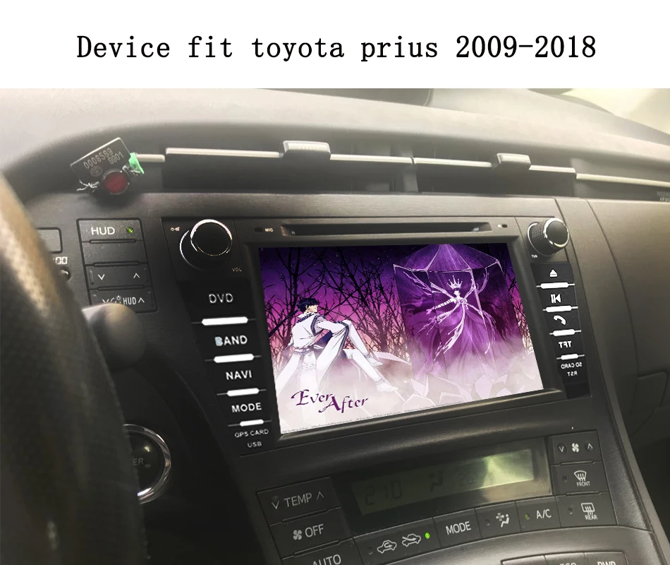 Cheap 2 Din Octa Core Android 9.0 Car Radio for Toyota Prius 2009 2010 2011 2012 2013 in dash 1024*600 car dvd gps navigation System 1