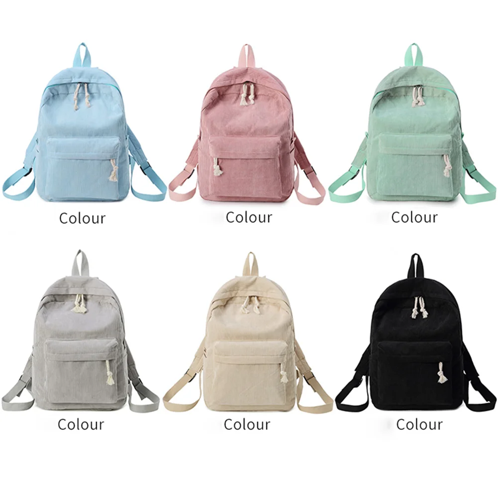 

Women Lady Student Backpack School Bag Zipper For Books Mobile Phone Umbrella LXX9