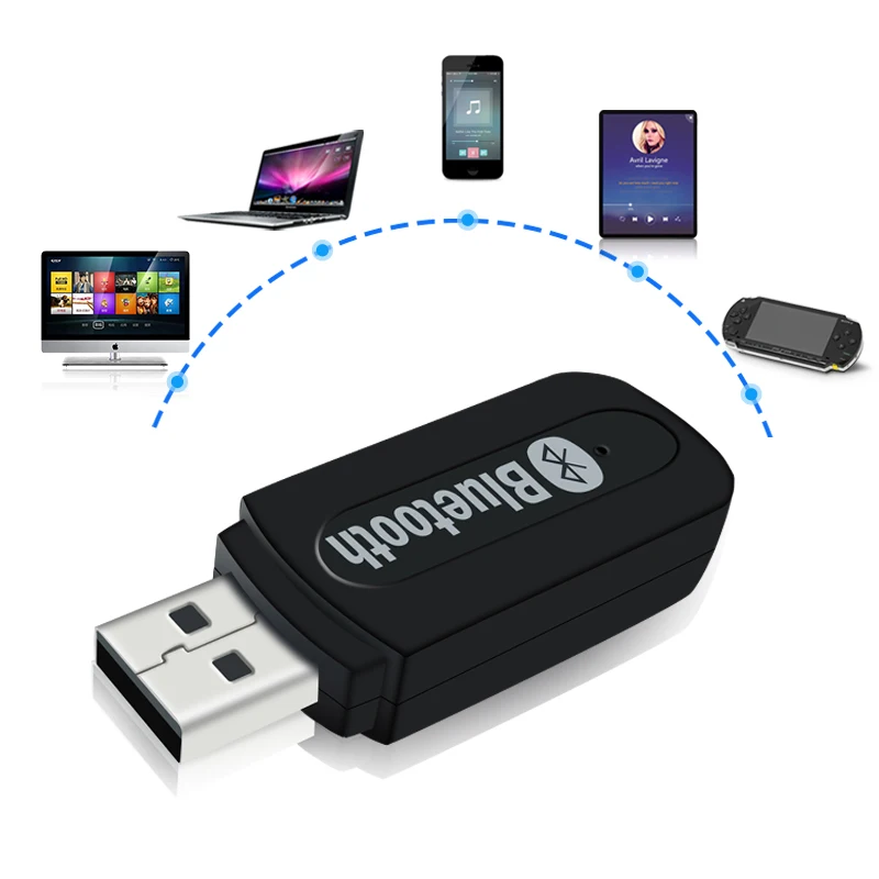 

Bluetooth Receiver 3.5mm Jack Bluetooth Audio Transmitter Handsfree Wireless Car Auto Bluetooth Adapter Portable USB Charging