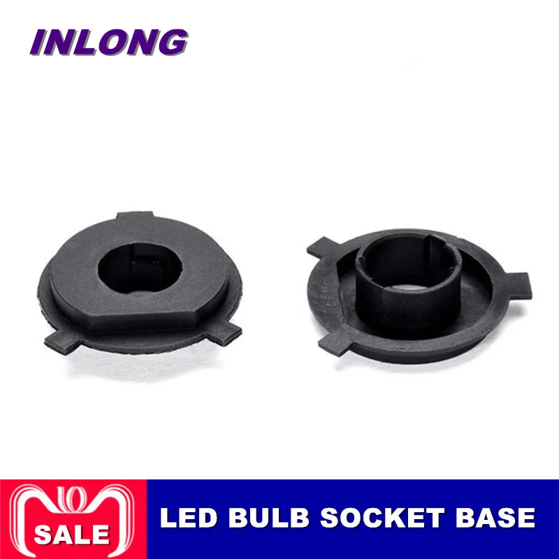 

Inlong 2Pcs H4 LED Headlight Adapter Holder Base For LED H7 H1 H11 H8 H9 H13 9004 9005 9006 9007 880 Headlamp Sockets LED Bulbs